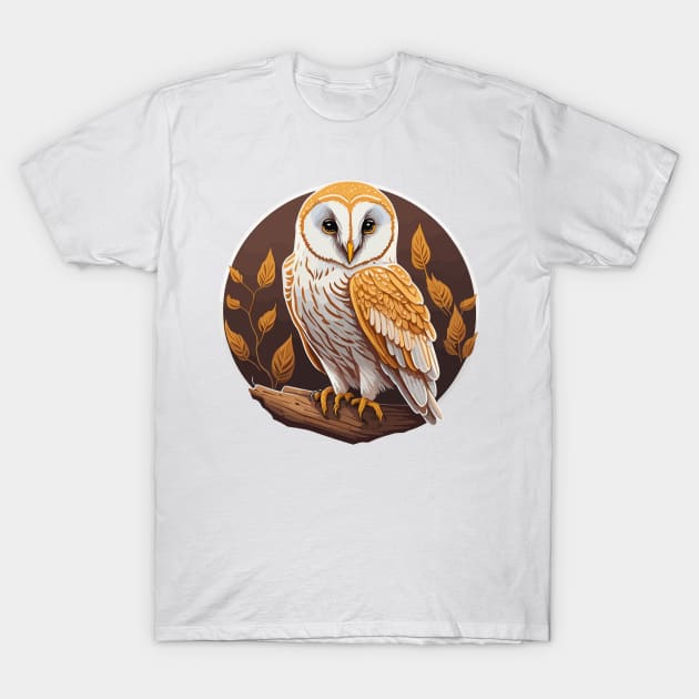 Barn Owl Portrait T-Shirt by SpriteGuy95